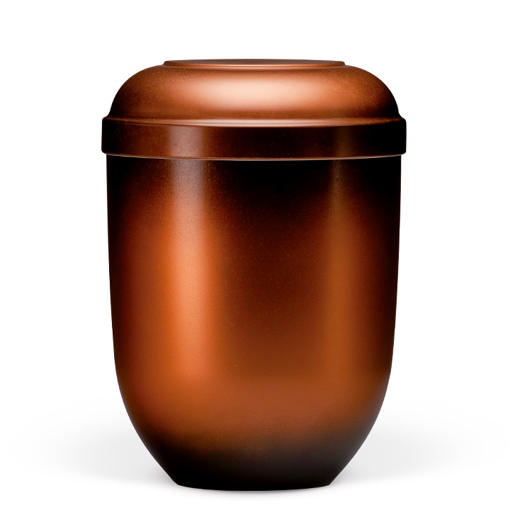 Urne 21840, Naturstoff, kupfer patiniert