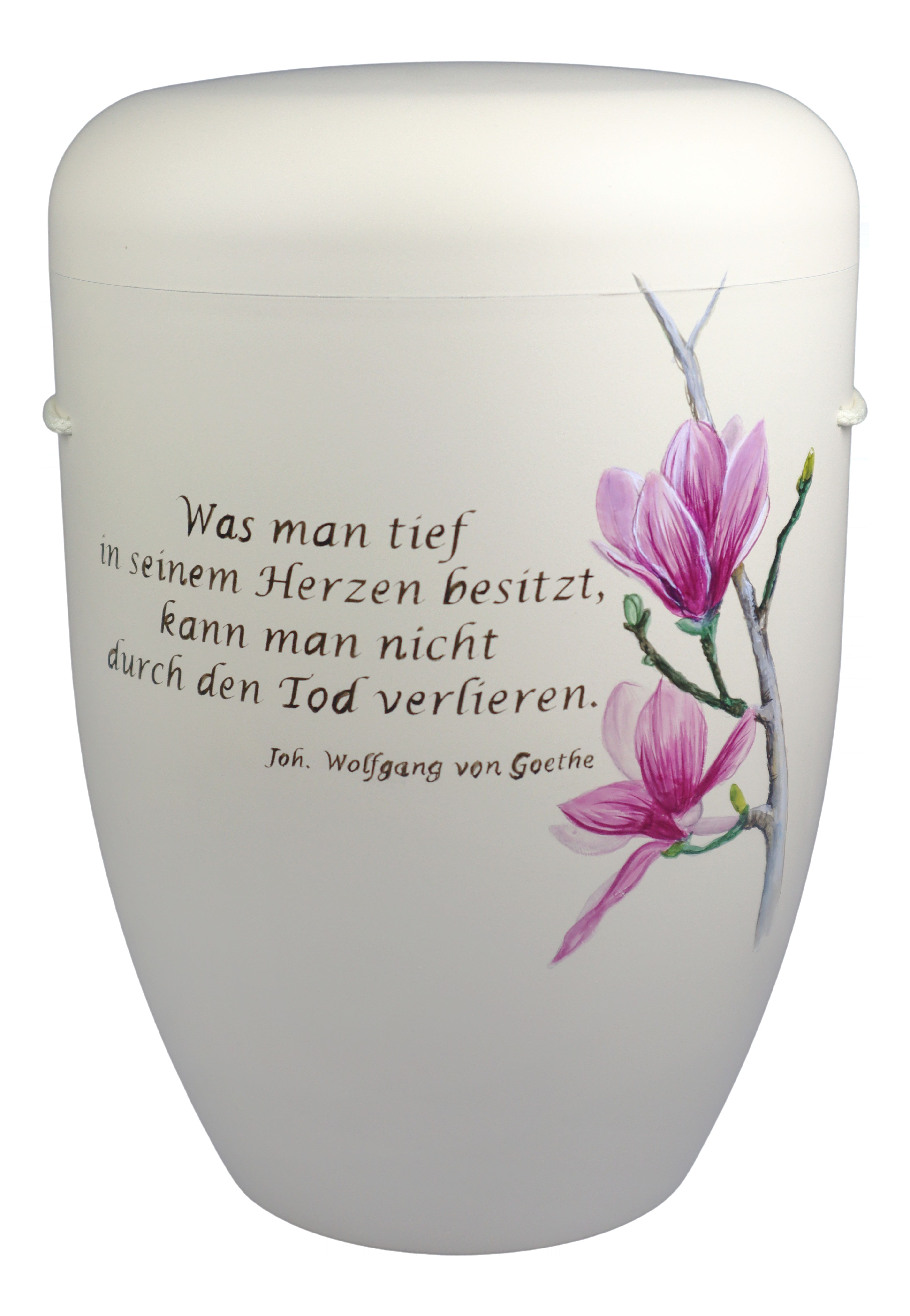 Urne 50-1456, 2 Magnolien in rosa
