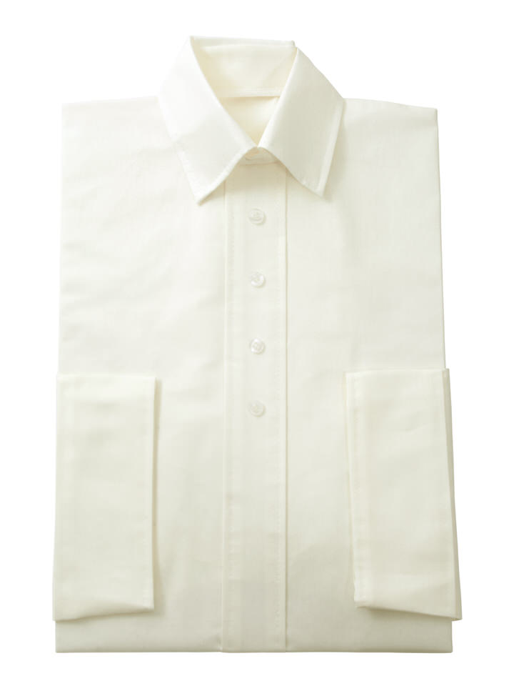 Herrenkleid Nr. 280 Baumwolle elfenbein, zeitgemäßer Hemdkragen