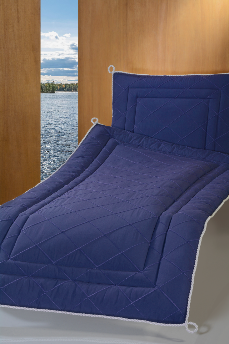 Deckengarnitur 1450 Pisa blau, Kordel