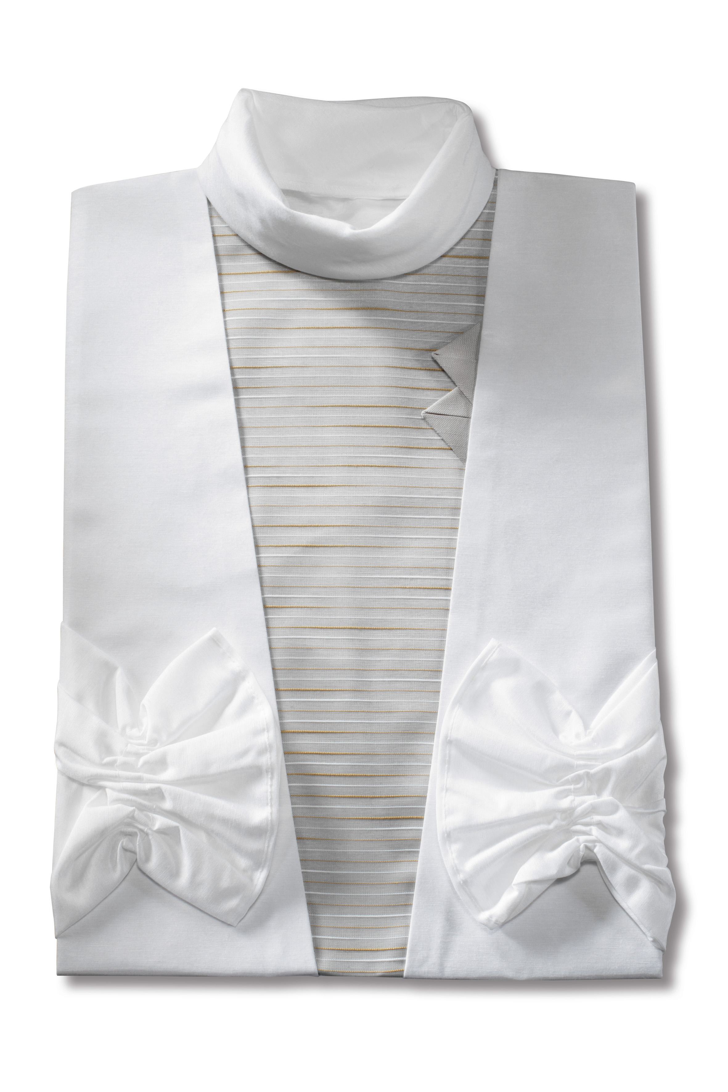 Damenkleid Nr. 406 London grau, dezent gestreift