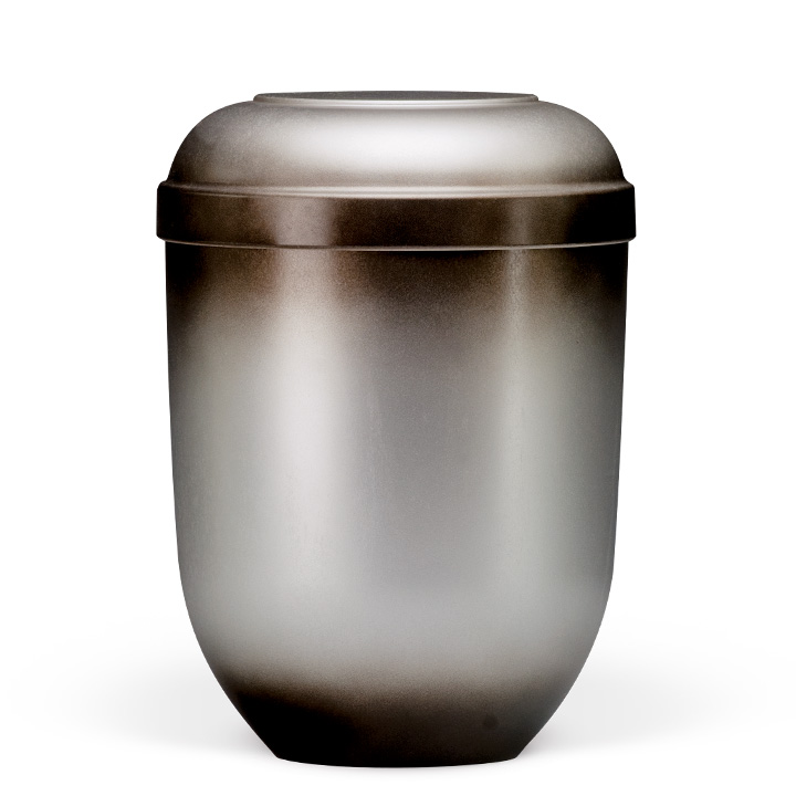 Urne 21850, Naturstoff, grau/schwarz patiniert